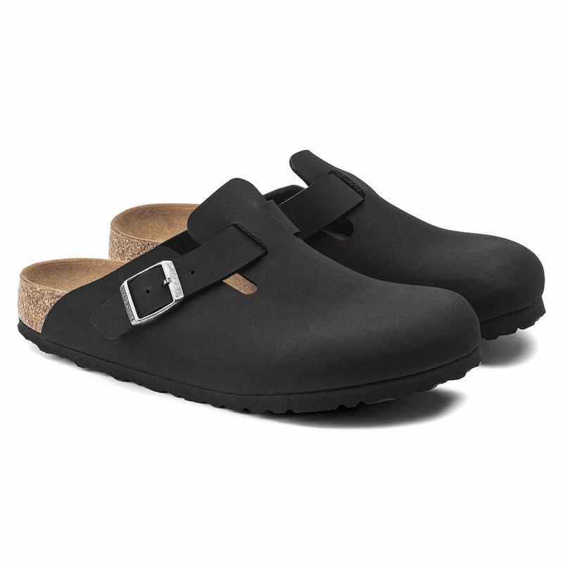 Birkenstock Vegan Birki-buc Boston Dame Sort | DK 327BEX